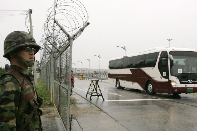 North Korea, Panmunjom on the inter-Korean border