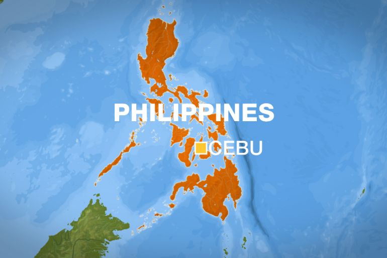 Cebu map philippines