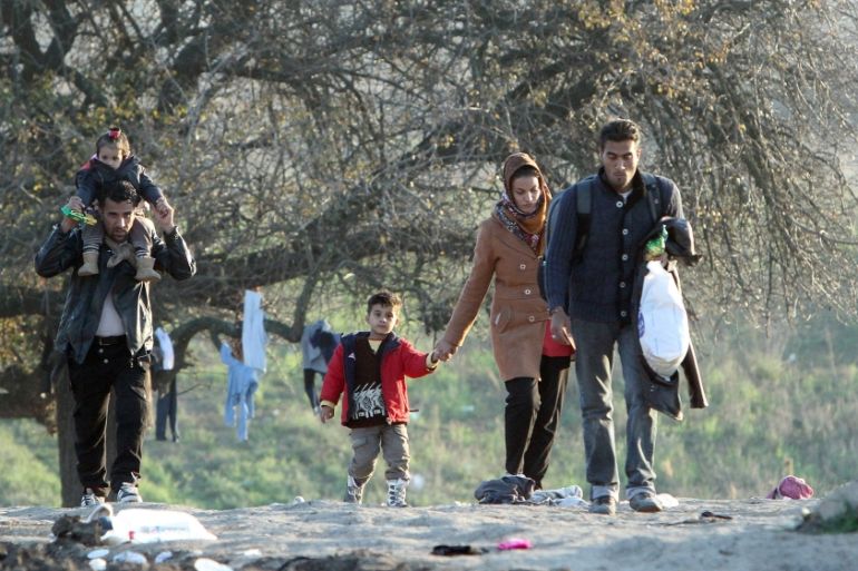 Migrants in south Serbia
