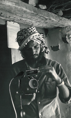 A photograph of Seyoum taken during his time documenting the conflict and provided by his family