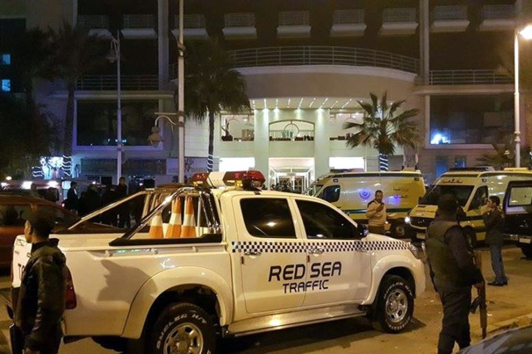 Gunmen opened fire on the Bella Vista Hotel, Egypt