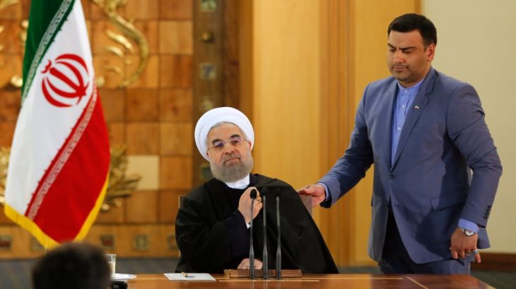 Iranian President Hassan Rowhani presser