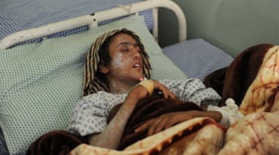 Abused Afghan child bride Sahar Gul, 15, recovers at a hospital in Kabul [Getty]