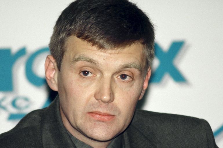 File photo of Litvinenko, then an officer of Russia''s state security service FSB, attending a news conference in Moscow