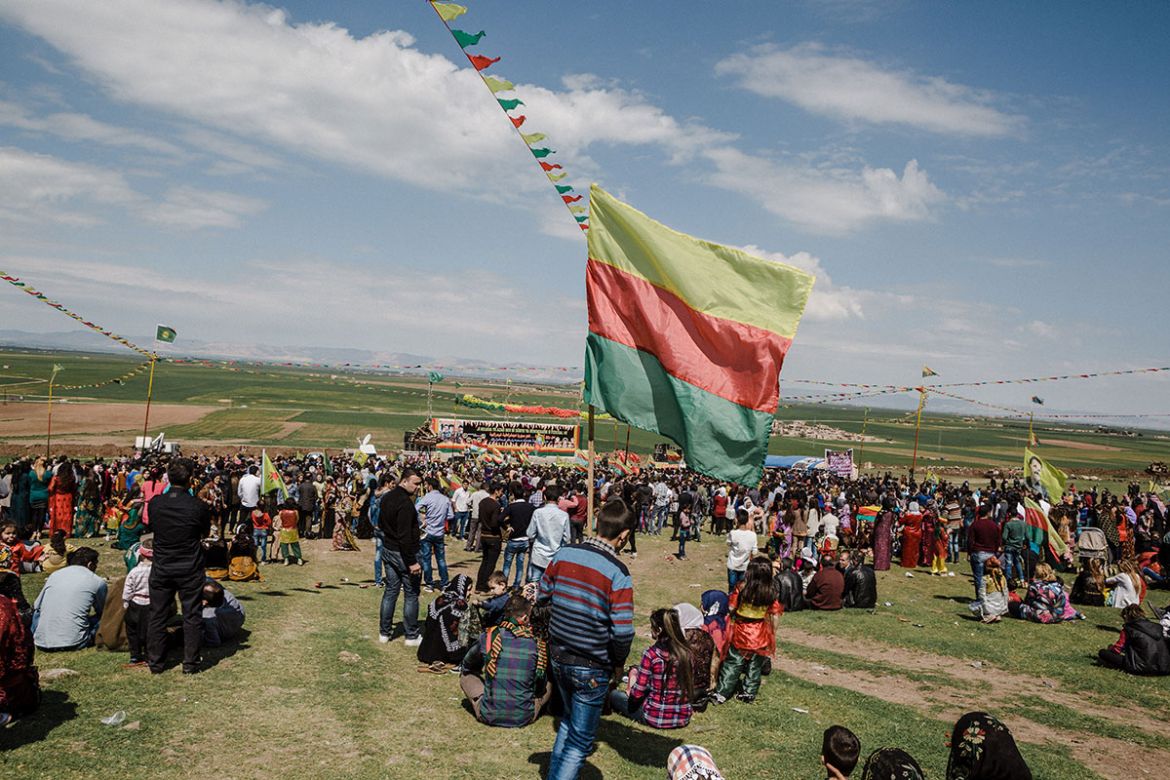 Syrian Kurds celebrate Newroz amid civil war/Please Do Not Use