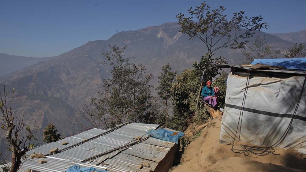 The community has grown tired of waiting for help from the government and is now determined to resettle by its own efforts [Niranjan Shrestha/Al Jazeera]