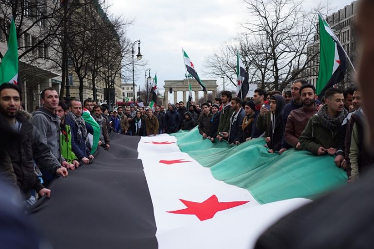 syria protests berlin