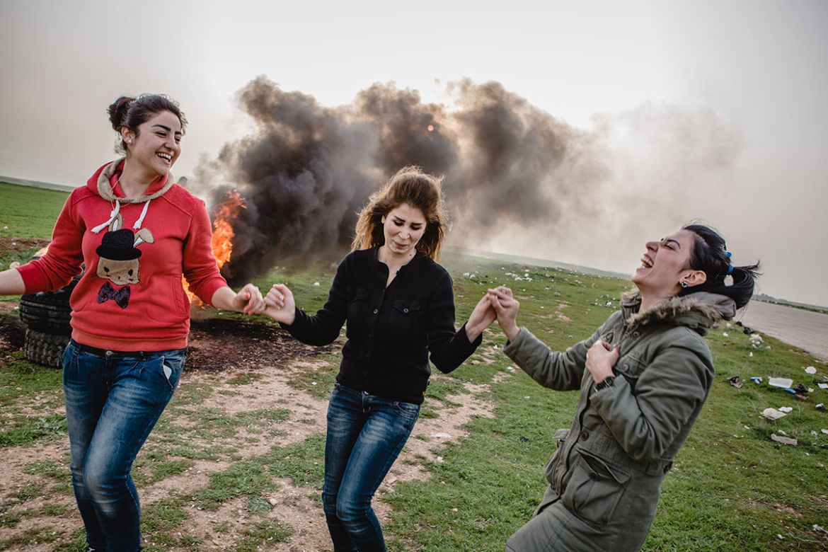 Syrian Kurds celebrate Newroz amid civil war/Please Do Not Use