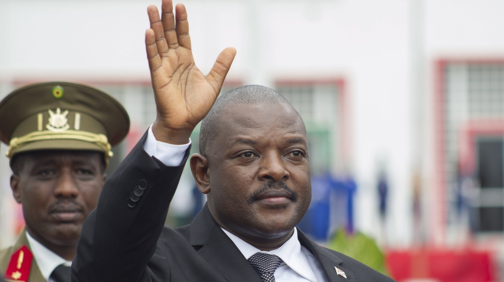 Burundi has been in political crisis since April 2015, when President Nkurunziza controversially decided to run for a third term which he went on to win in a July election [Reuters]