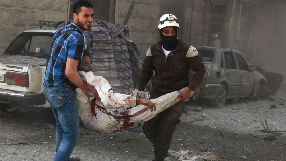 More than 200 civilians have been killed in the last 10 days, according to activists [Abdalrhman Ismail/Reuters]