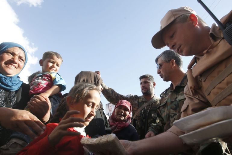 Humanitarian aid delivery by the Russian army