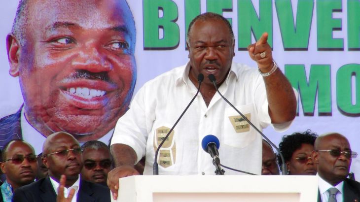 Gabon''s incumbent President Ali Bongo Ondimba speaks at a campaign rally in Libreville