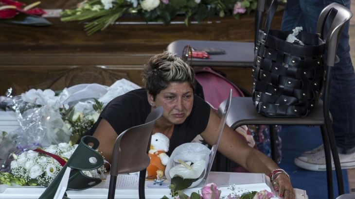 Earthquake: funeral for Marche victims