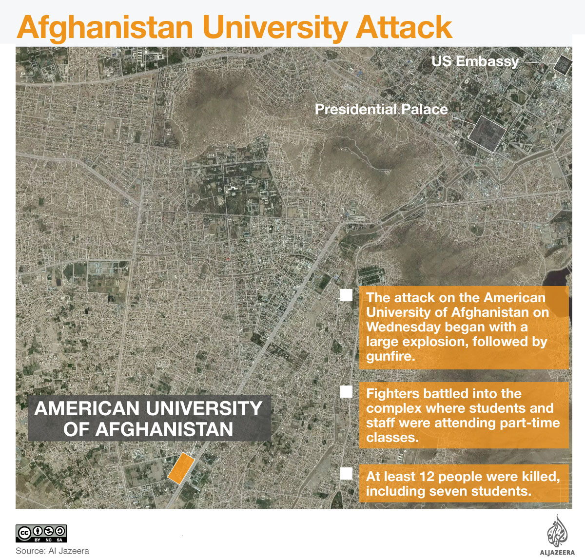 Afghanistan university attack infographic
