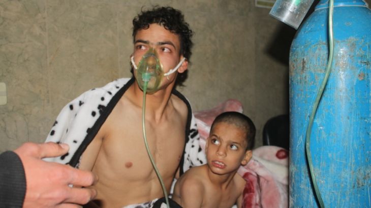 Assad Regimes alleged chlorine attack affects Syrians in Idlib