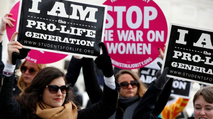 Pro-life activists gather for the National March for Life rally in Washington