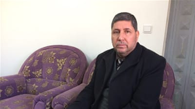 Ahmed Shubair's father, Hassan, watched in despair as his son took his final breaths [Belal Aldabbour/Al Jazeera]