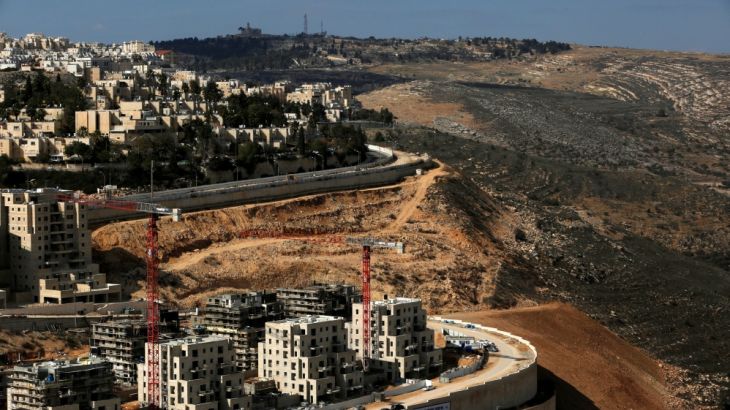 A general view shows the Israeli settlement of Ramot in an area of the occupied West Bank that Israel annexed to Jerusalem
