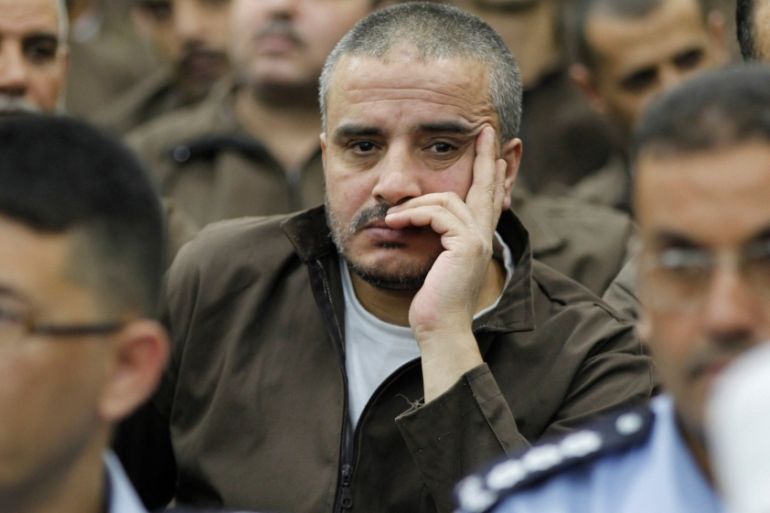 Ahmed Daqamseh, a Jordanian soldier convicted of killing seven Israeli schoolgirls on March 13, 1997, is seen at Um Alluol prison in the city of Mafraq
