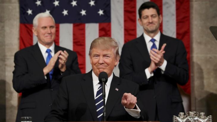 US President Donald J. Trump address Joint Session of Congress