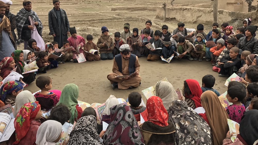 Wesa has been conducting open-air classes in some of the worst-affected conflict areas [Al Jazeera]