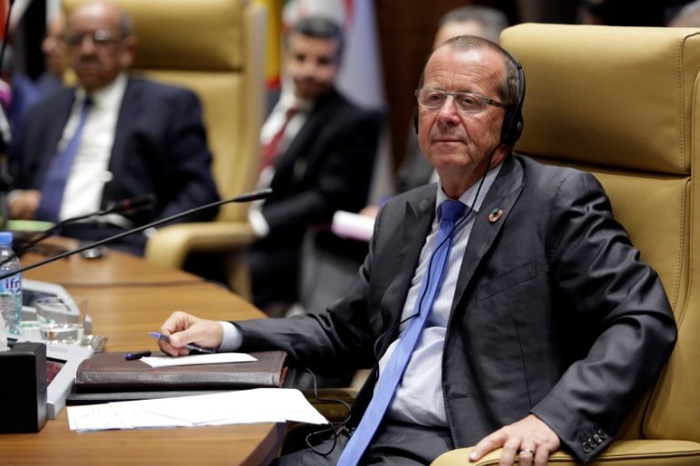 Martin Kobler, a Special Representative and Head of the UNSMIL attends the meeting of Libya''s neighbouring countries in Algiers