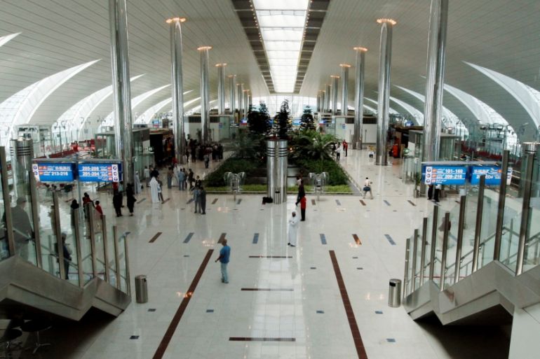 FILE PHOTO: General view of departure gates and duty free area at the Emirates'' terminal in Dubai International Airport