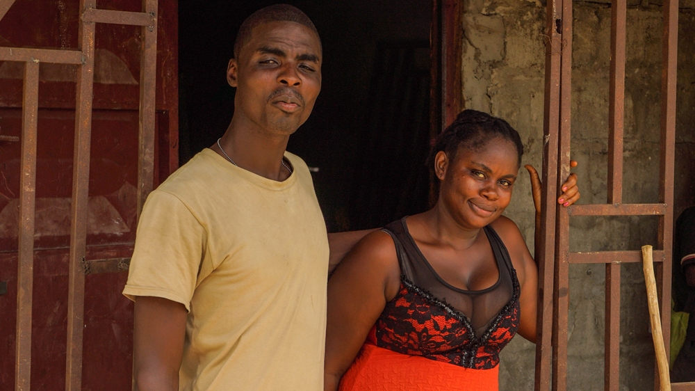 Dominic Kollie and Helene Henry, Kakata [Ashoka Mukpo/Al Jazeera]