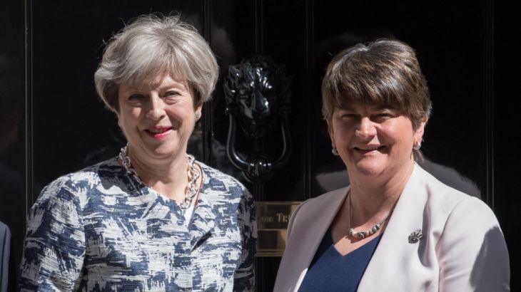 The Prime Minister Meets DUP Leader At Downing Street