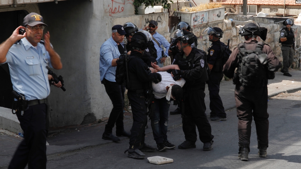 More than 300 Palestinians have been detained across occupied East Jerusalem [Ibrahim Hussenin/Al Jazeera] 