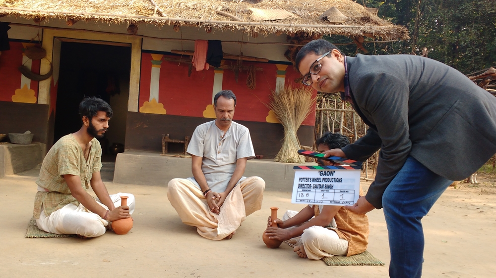 
His feature film 'Gaon' (The Village) is inspired by the true story of his village in Jharkhand, India [Al Jazeera] 
