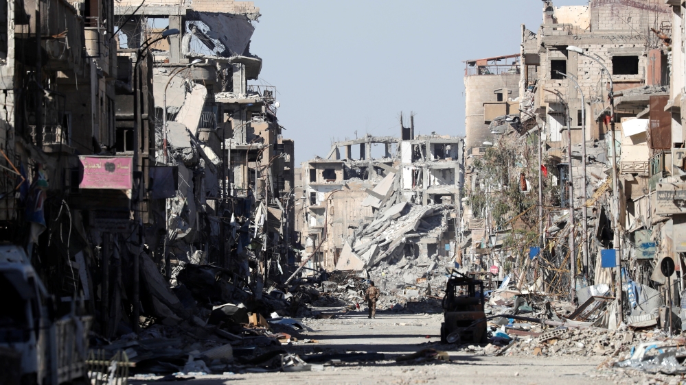The ruins of Raqqa, Syria, captured in an image on October 18 [Erik De Castro/Reuters]