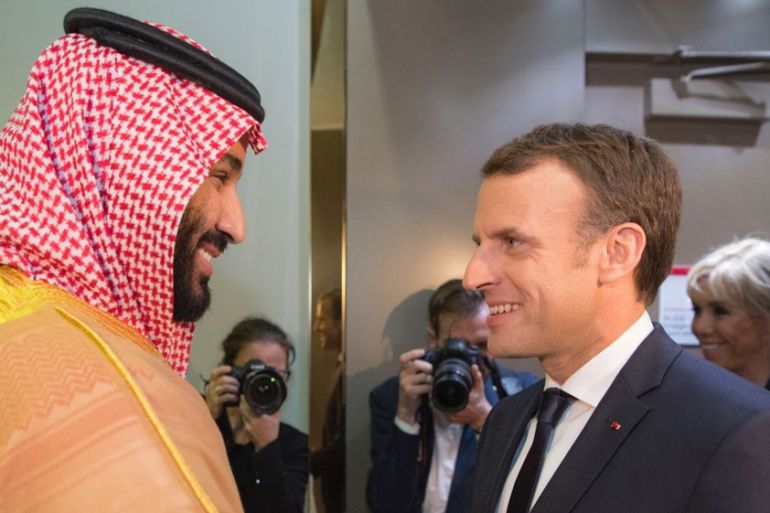 President of France, Emmanuel Macron in Riyadh