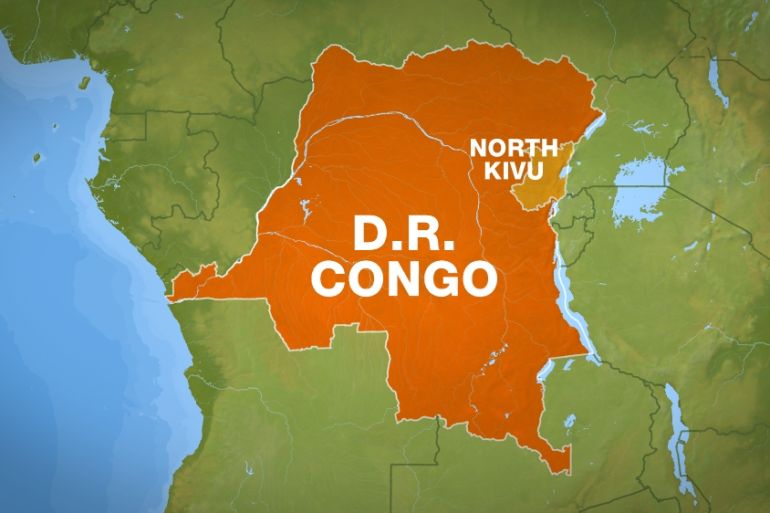 Map of North Kivu DRC