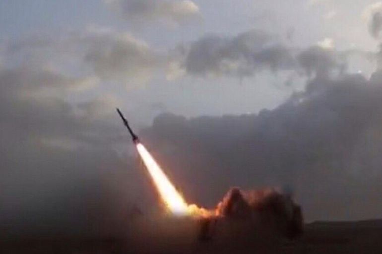 Houthi Qaher 2-M missile