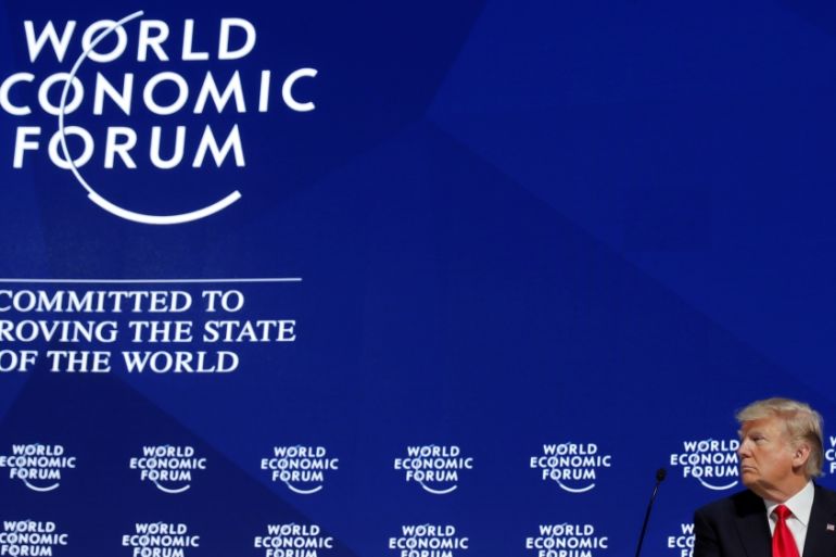 U.S. President Trump attends the World Economic Forum annual meeting in Davos