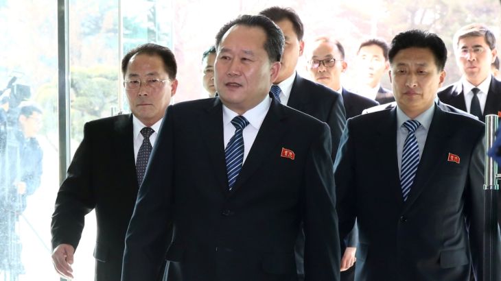 Head of North Korean delegation Ri Son Gwon, Chairman of the Committee for the Peaceful Reunification of the Country (CPRC) of DPRK, leaves after their meeting at the truce village of Panmunjom