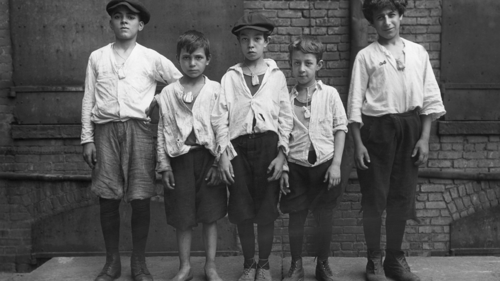 In some countries, boys wore bags of camphor around their necks in the hope of escaping the flu bug [Getty Images]