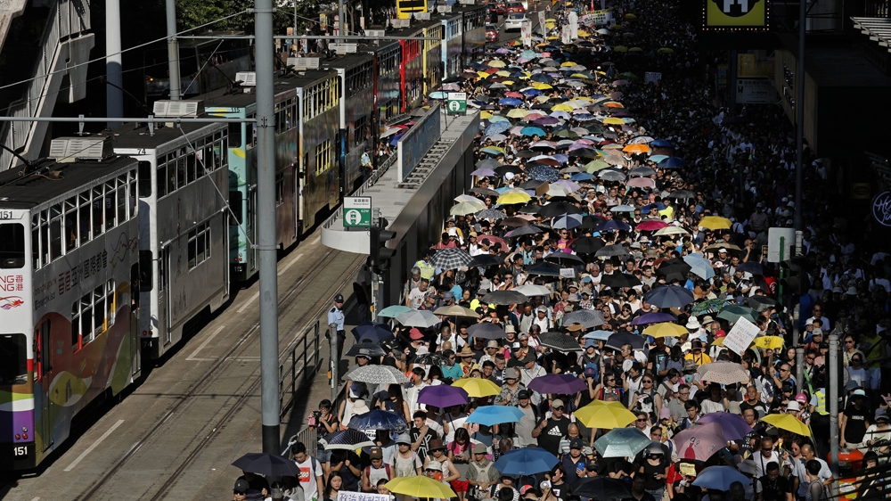 Hong Kong residents have been protesting China's 