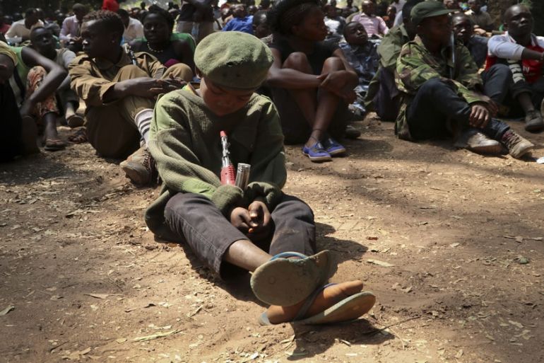 Child Soldier at release ceremony, South Sudan