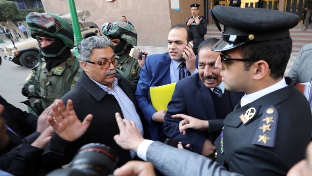 Samir Abdel Azem, Moussa's lawyer, submitted his candidacy papers last month [Mohamed Abd El Ghany/Reuters]