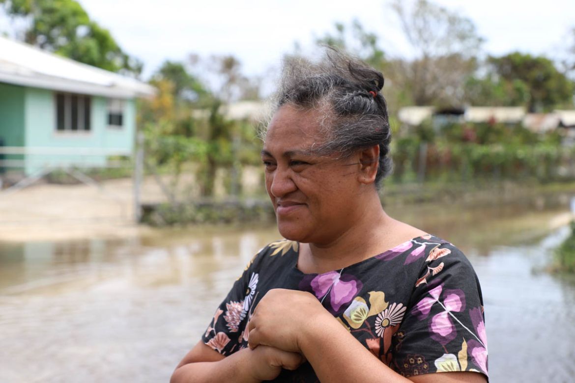 Ila Fonua has been staying with friends since Tropical Cyclone Gita struck and says she''s finding it hard to sleep at night, worrying about her house. She''s waiting for the water to subside before sh