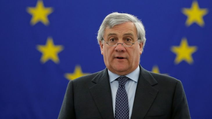 European Parliament President Tajani attends a debate at the European Parliament in Strasbourg