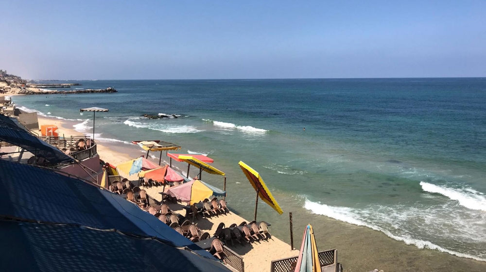 The beach has served as a distraction for people living in Gaza [Stefanie Dekker/Al Jazeera] 