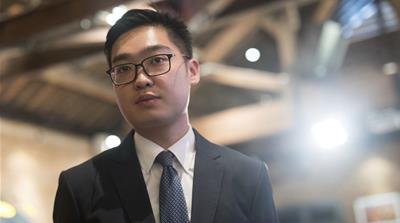 Andy Chan, founder of the Hong Kong National Party [Paul Yeung via AP]