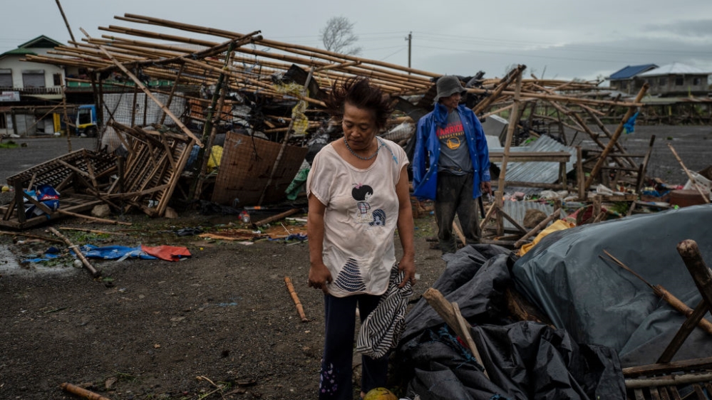  Typhoon Mangkhut left at least 28 dead as it passed through the northern Philippines [  Jes Aznar/Getty Images]