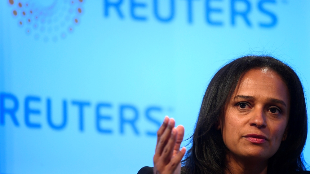 Isabel dos Santos lost her job as chair of state oil company Sonangol in 2017 [Toby Melville/Reuters]