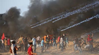 Palestinian protesters in Gaza have demonstrated for their right of return in an organised movement since March [File: Ibraheem Abu Mustafa/Reuters]