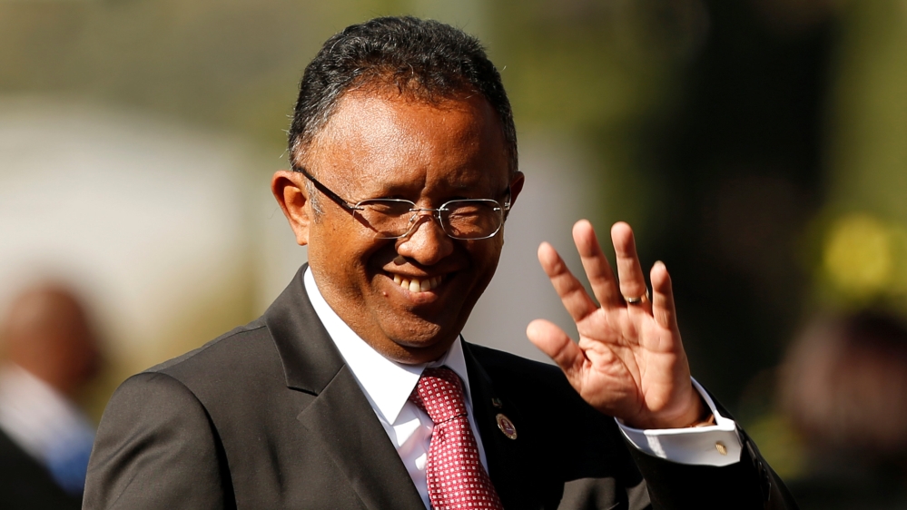 Rajaonarimampianina won the presidency at the last election, in 2013 [File: Siphiwe Sibeko/Reuters]