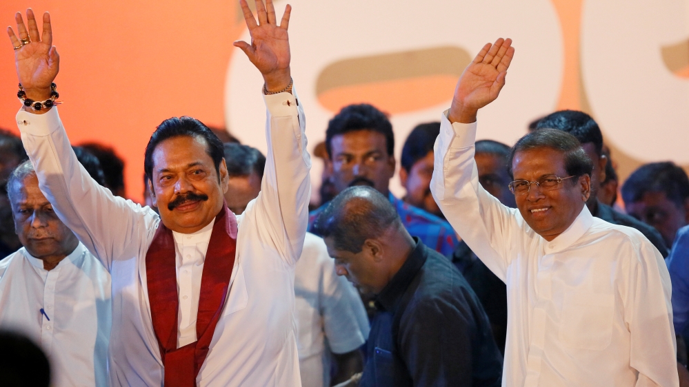 Rajapaksa (left) and Sirisena (right) were likely to disrupt the UNP government, say analysts [File: Dinuka Liyanawatte/Reuters]